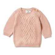 Wilson & Frenchy Cable Knit Jumper-tops-Bambini