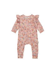 Huxbaby Flower Bear Zip Romper-bodysuits-and-rompers-Bambini