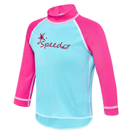 Speedo Toddler Girls Logo LS Suntop-swimwear-Bambini