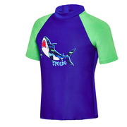 Speedo Toddler Boys Camo Shark SS Suntop-swimwear-Bambini