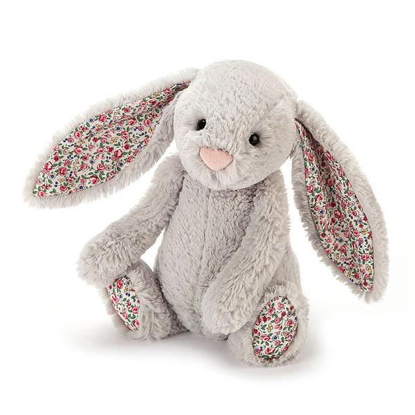 Jellycat Bashful Bunny Silver Blossom Medium