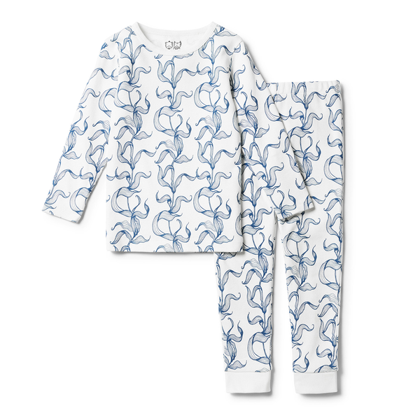 Wilson & Frenchy Sea Grass Organic Long Sleeve PJ Set