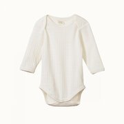 Nature Baby LS Pointelle Bodysuit-bodysuits-and-rompers-Bambini