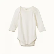 Nature Baby LS Pointelle Bodysuit-bodysuits-and-rompers-Bambini