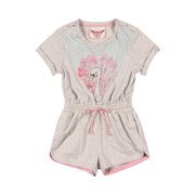 Paper Wings Heart Swan Romper with Cuffs-pants-and-shorts-Bambini