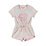 Paper Wings Heart Swan Romper with Cuffs