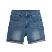 Rock Your Kid Blue Wash Loyalty Denim Shorts-pants-and-shorts-Bambini