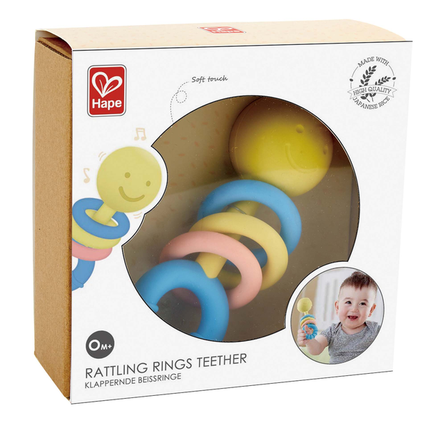 Hape Eco Rattling Rings Teether