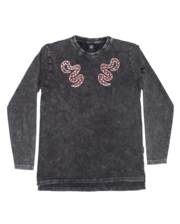Band Of Boys BANDITS Longsleeve Red Snake Step Hem Tee-tops-Bambini