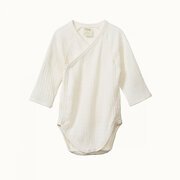 Nature Baby LS Kimono Bodysuit Pointelle-bodysuits-and-rompers-Bambini