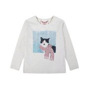 Paper Wings Winter Kitty Classic Fitted T-Shirt-tops-Bambini