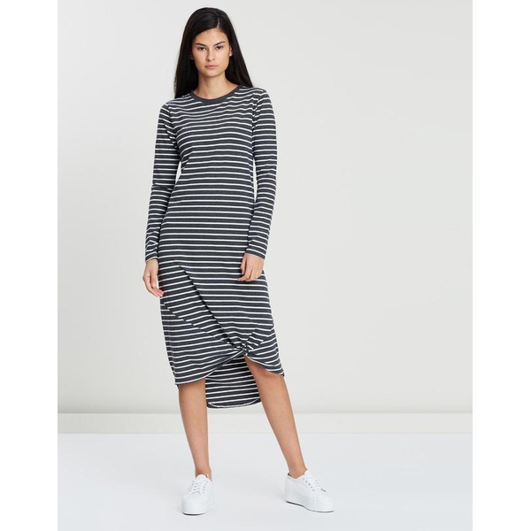 Silent Theory L/S Twisted Maxi Dress