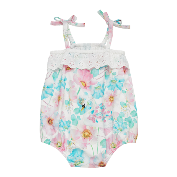 Rock Your Baby Swan Queen Broderie Romper