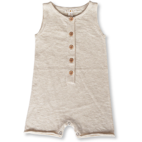 Grown Slub Linen Playsuit