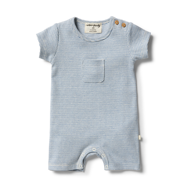 Wilson & Frenchy Organic Stripe Growsuit