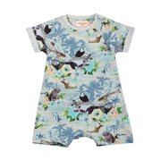 Paper Wings Hawaiian Raglan Cuffed Romper-bodysuits-and-rompers-Bambini