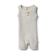 Wilson & Frenchy Organic Rib Growsuit-bodysuits-and-rompers-Bambini