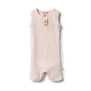 Wilson & Frenchy Organic Rib Growsuit-bodysuits-and-rompers-Bambini