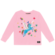 Rock Your Kid Rainbow Pegasus T-Shirt-tops-Bambini