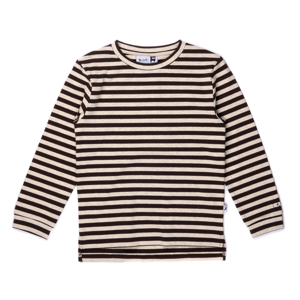 Minti Striped Split Tee