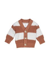 Huxbaby Stripe Chunky Cardigan-jackets-and-cardigans-Bambini