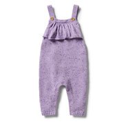 Wilson & Frenchy Knitted Ruffle Overall-bodysuits-and-rompers-Bambini