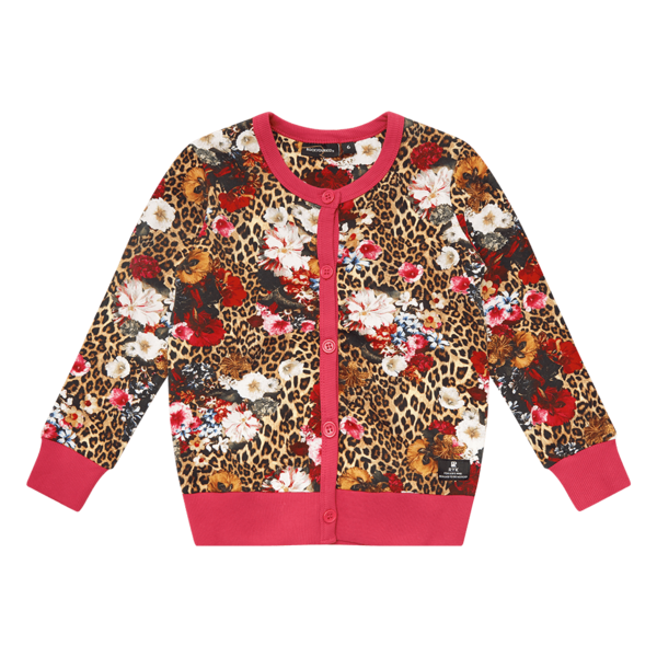 Rock Your Kid Leopard Floral Cardigan