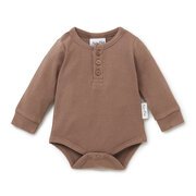 Aster & Oak Rib Henley Onesie-bodysuits-and-rompers-Bambini