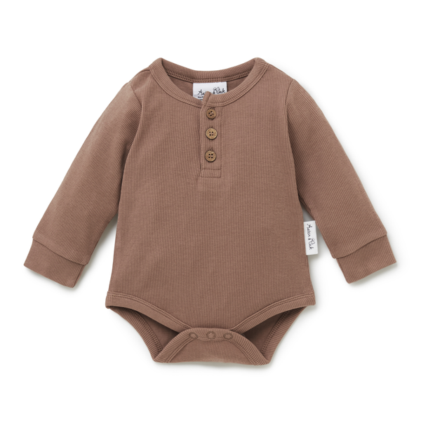 Aster & Oak Rib Henley Onesie