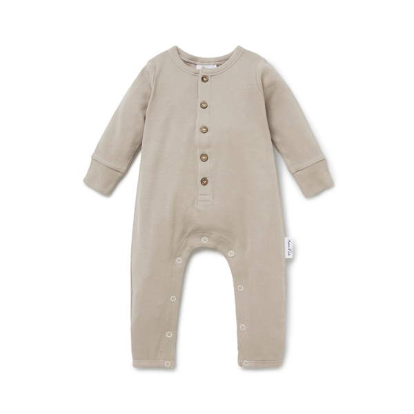 Aster & Oak Rib Button Romper