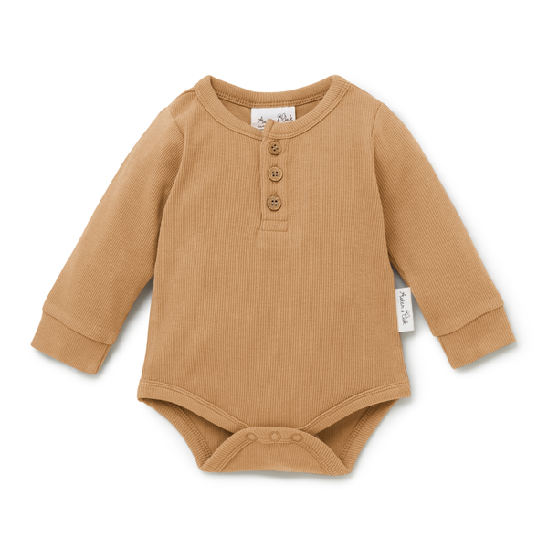 Aster & Oak Rib Henley Onesie