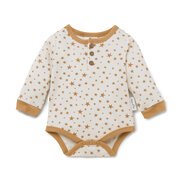 Aster & Oak Rib Taffy Star Onesie-bodysuits-and-rompers-Bambini