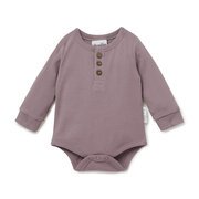 Aster & Oak Henley Onesie-bodysuits-and-rompers-Bambini