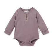 Aster & Oak Henley Onesie-bodysuits-and-rompers-Bambini