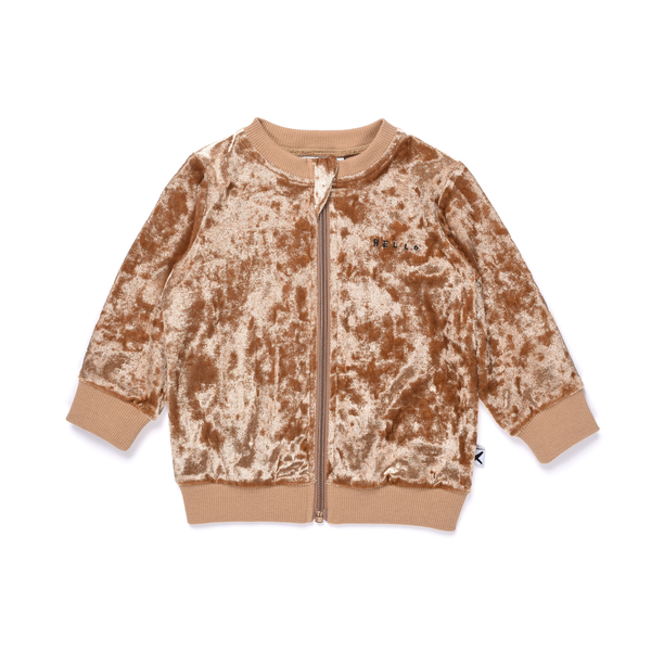 Minti Baby Velvet Zip Up Crew