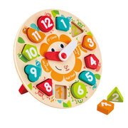 Hape Chunky Clock Puzzle-puzzles-Bambini
