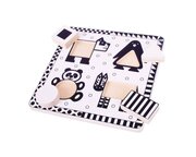 Black & White Wooden Puzzle-toys-Bambini