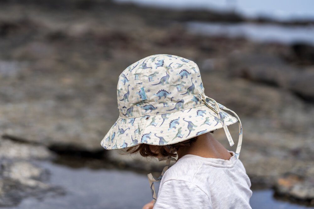 Acorn Dinosaur Reversible Bucket Hat 