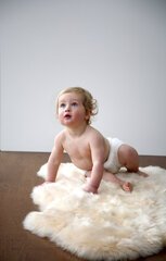 Auskin Baby Sheepskin Rug - Longwool-sleepwear-and-bedding-Bambini