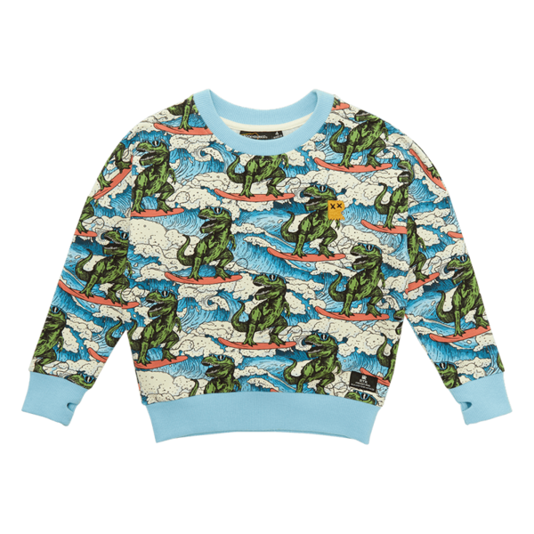 Rock Your Kid Dino Wave Sweatshirt