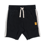 Rock Your Kid Black Sprint Shorts-pants-and-shorts-Bambini