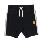 Rock Your Kid Black Sprint Shorts-pants-and-shorts-Bambini