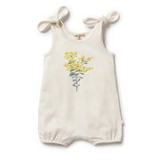 Wilson & Fenchy Organic Tie Playsuit-bodysuits-and-rompers-Bambini