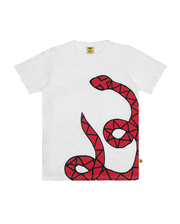 Band Of Boys Red Snake Straight Hem Tee-tops-Bambini