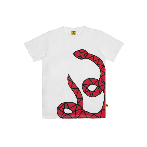 Band Of Boys Red Snake Straight Hem Tee