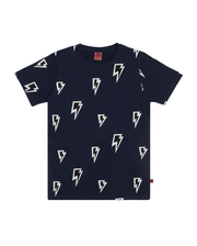 Band Of Boys Lightning Bolt Straight Hem Tee-tops-Bambini