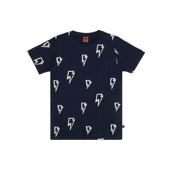 Band Of Boys Lightning Bolt Straight Hem Tee