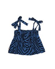 The Girl Club Tiger Stripe Bow Tank-tops-Bambini