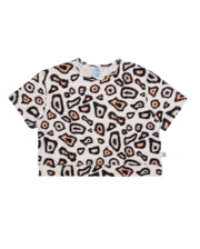 Grlfrnd Digi Leopard Print Crop Tee-tops-Bambini