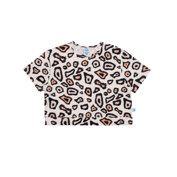 Grlfrnd Digi Leopard Print Crop Tee